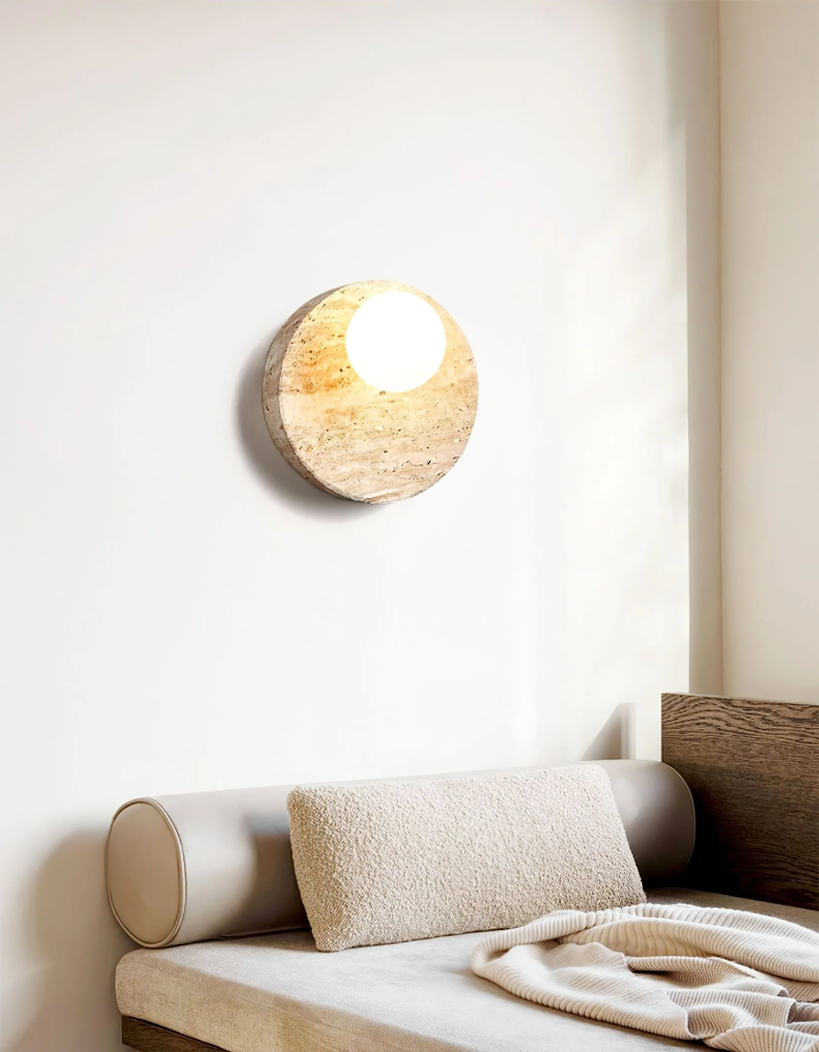 Sorella Travertine Sconce - Image 3