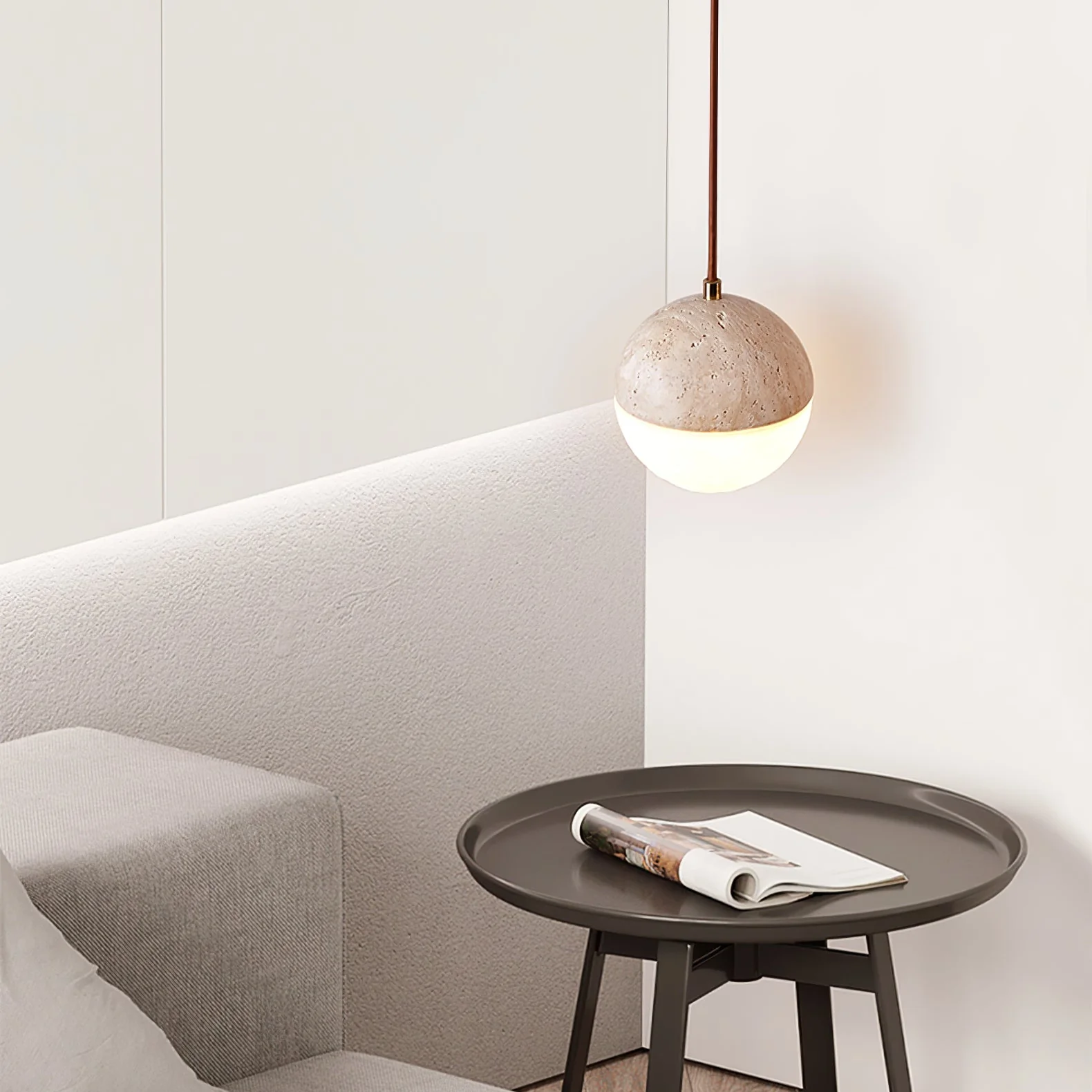 Soren Travertine Pendant Light - Image 13