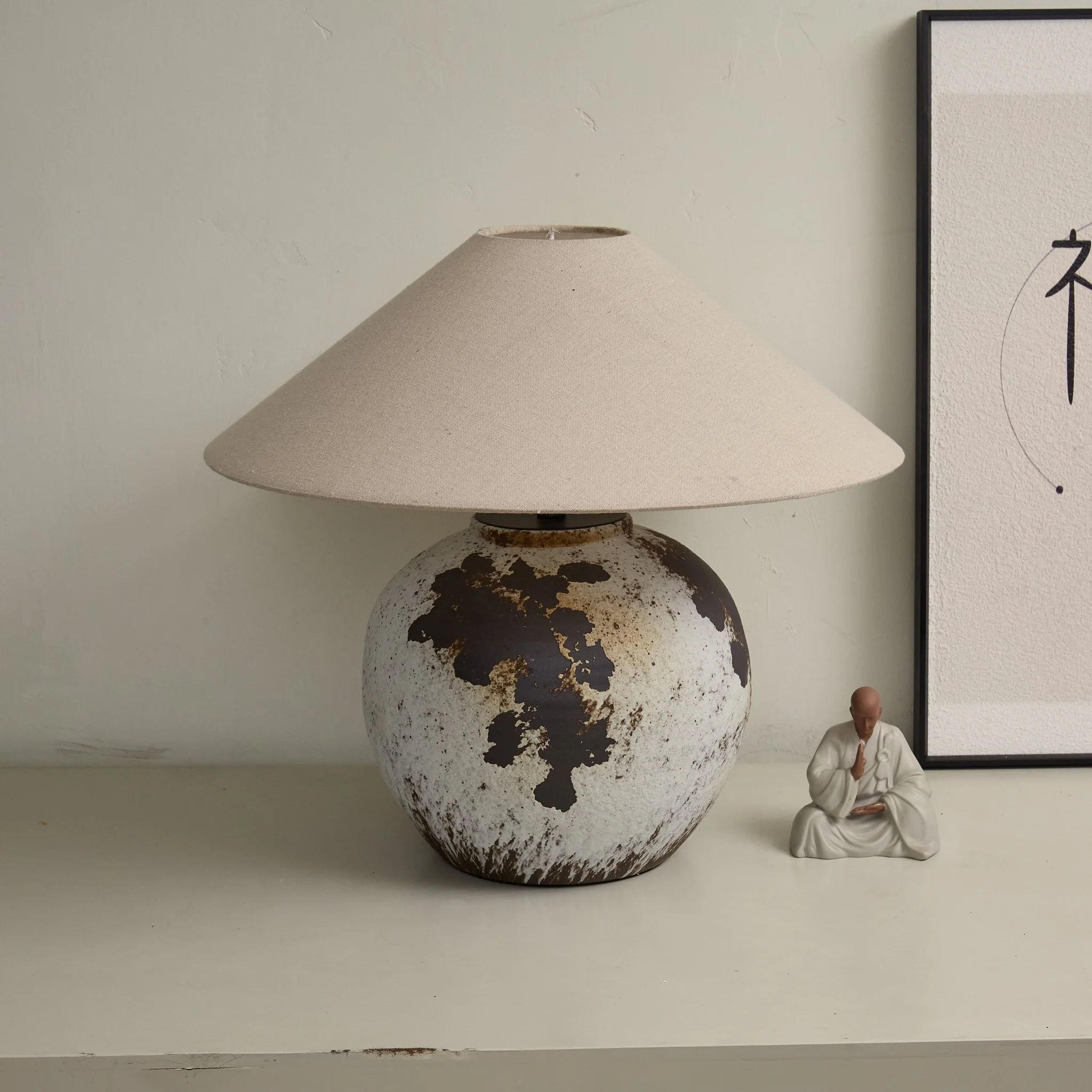 Speckled Globe Ceramic Table Lamp - Image 5