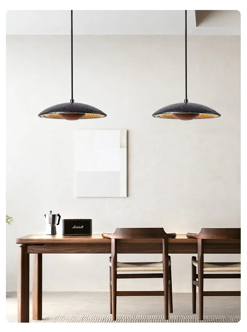 Speckled Saucer Pendant Lamp - Image 5