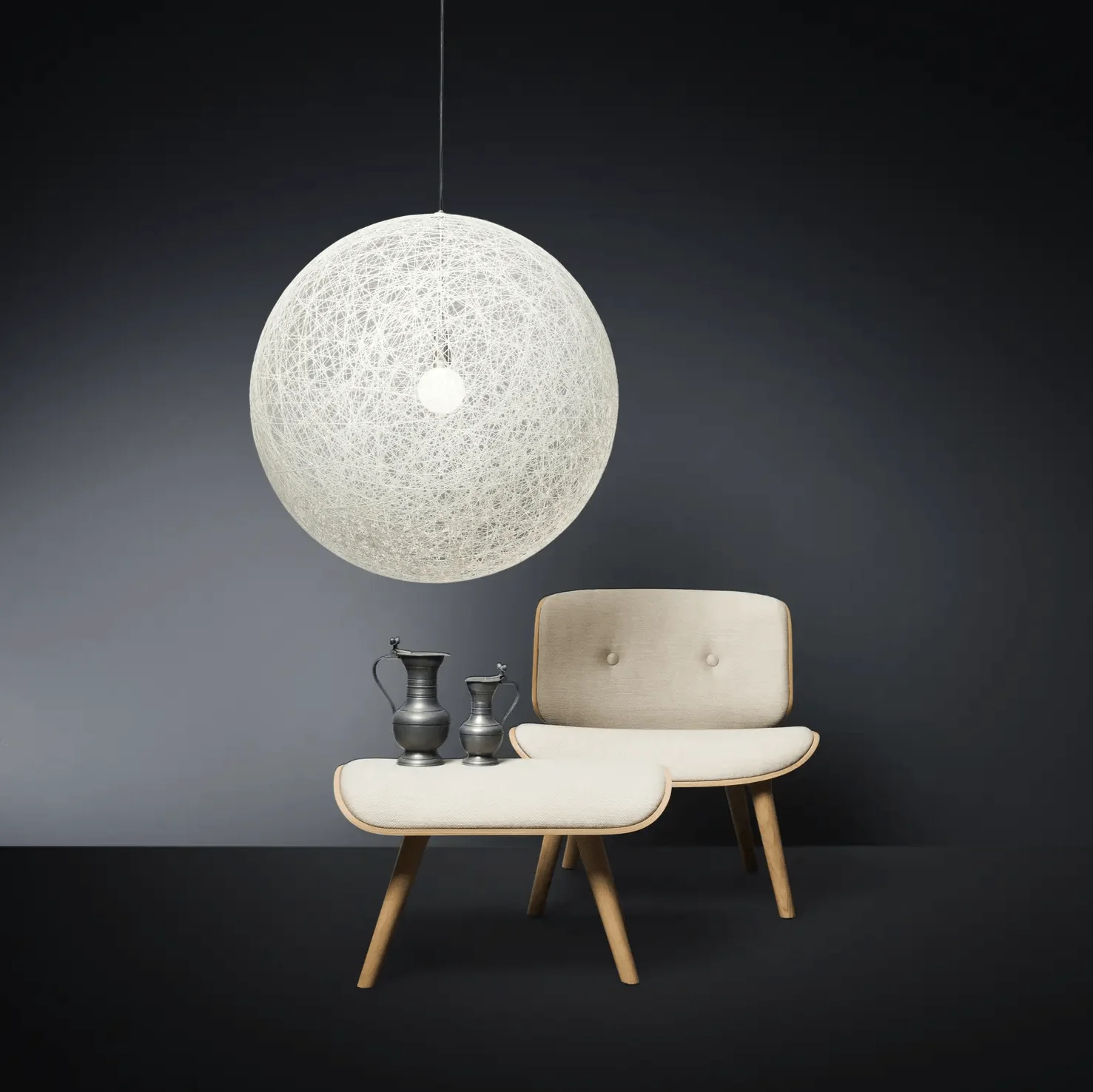 Spherical Woven Pendant Light - Image 5