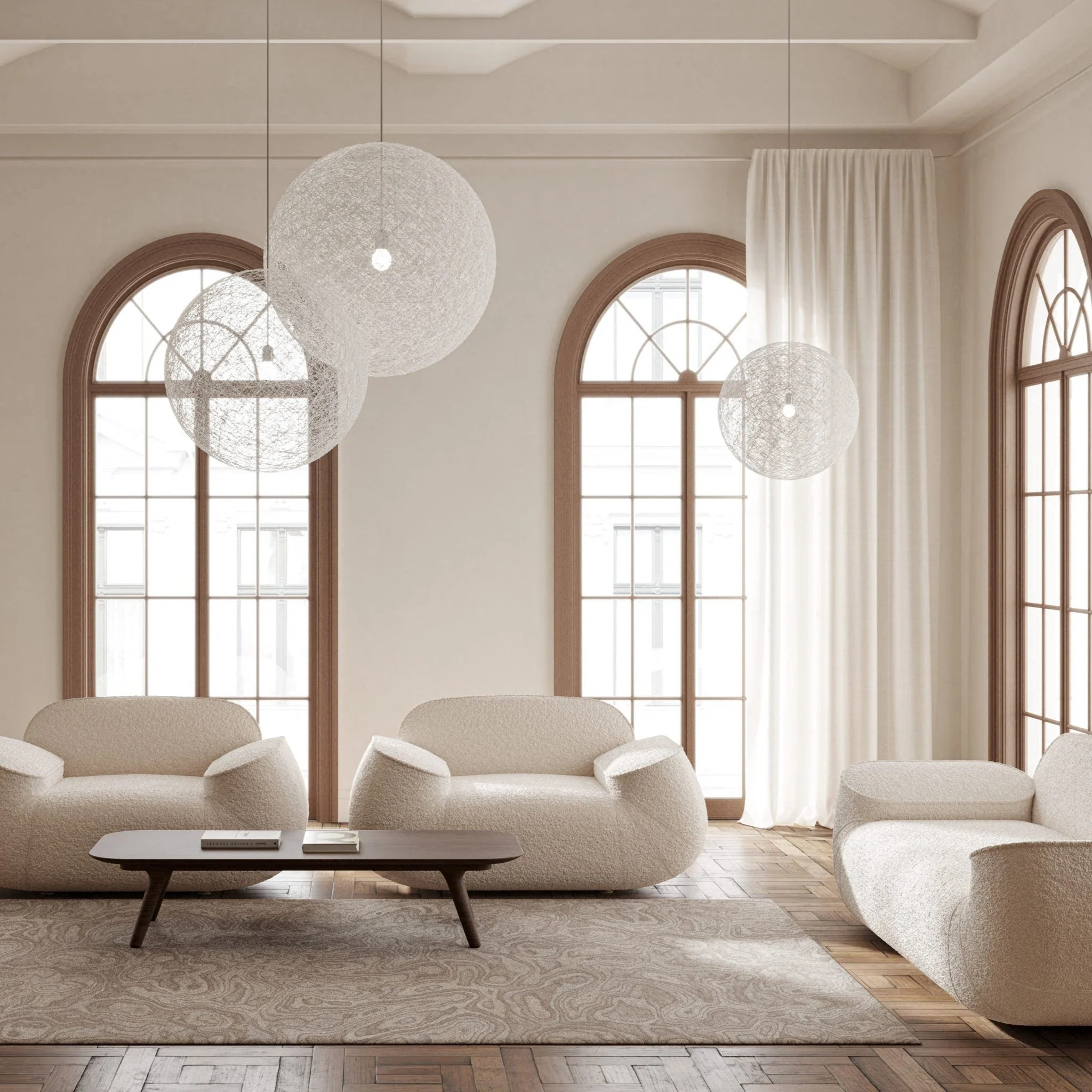 Spherical Woven Pendant Light - Image 7