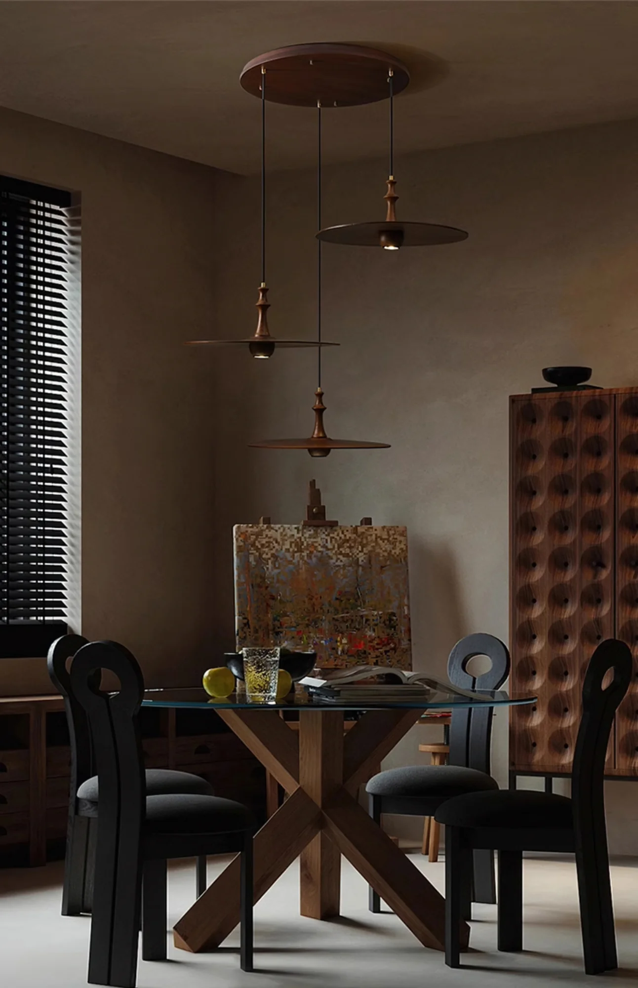 Spindle Disc Pendant Lamp - Image 14