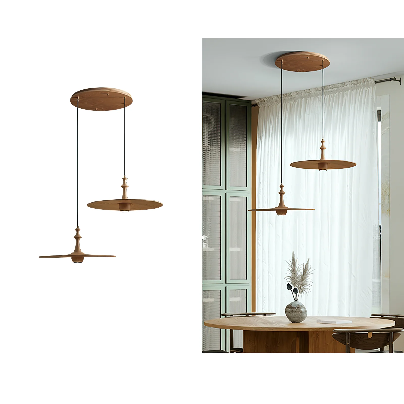 Spindle Disc Pendant Lamp - Image 28