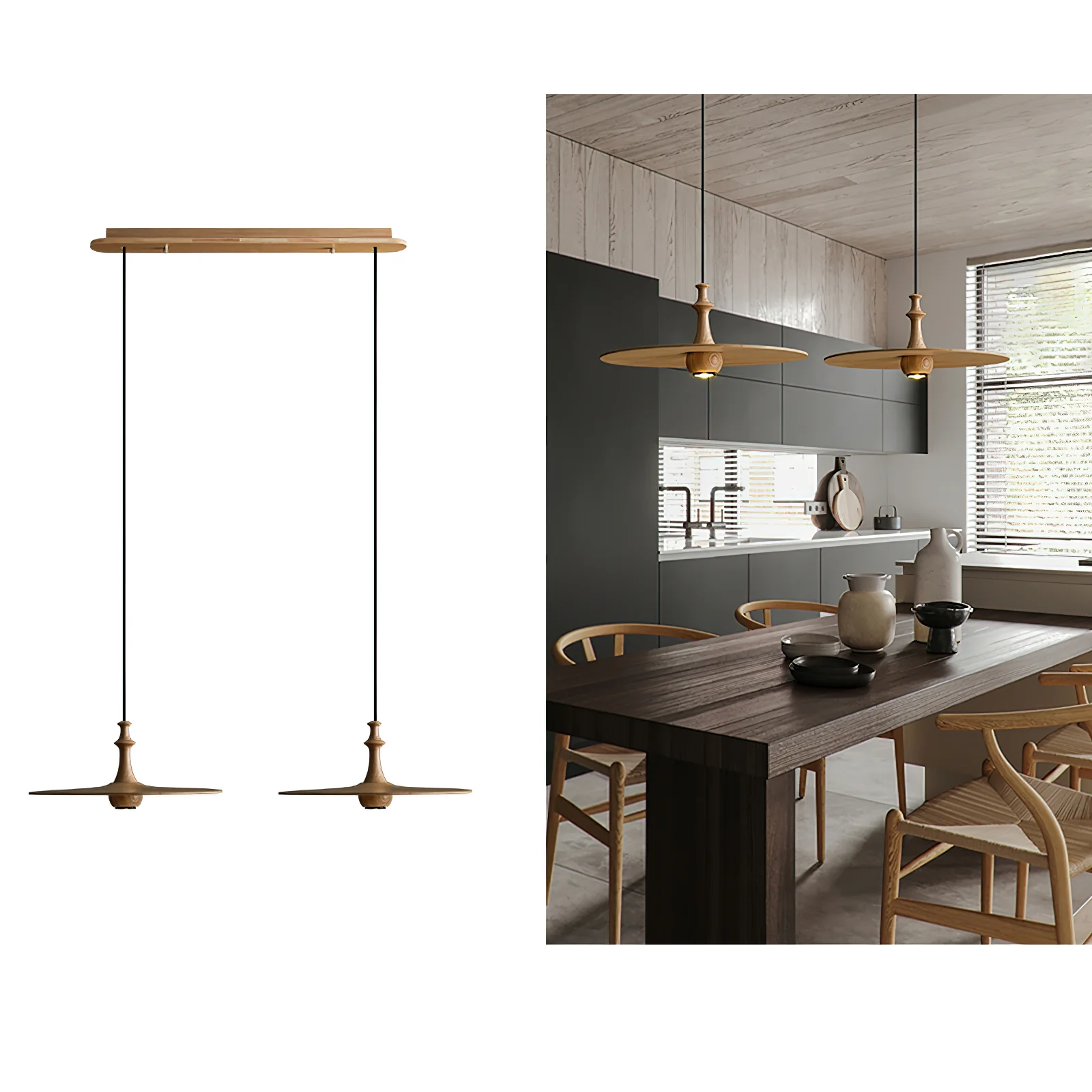 Spindle Disc Pendant Lamp - Image 34