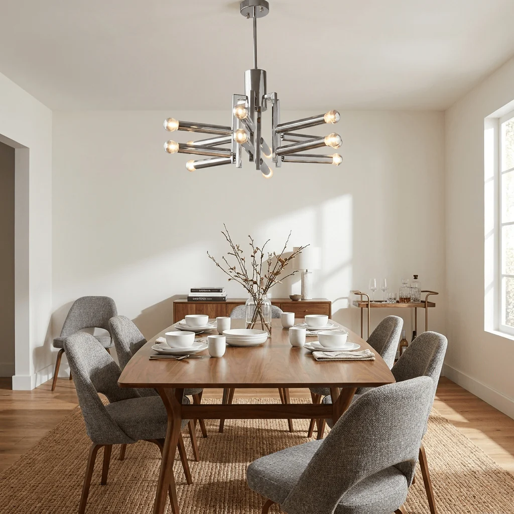 Sputnik Chrome Chandelier - Image 5