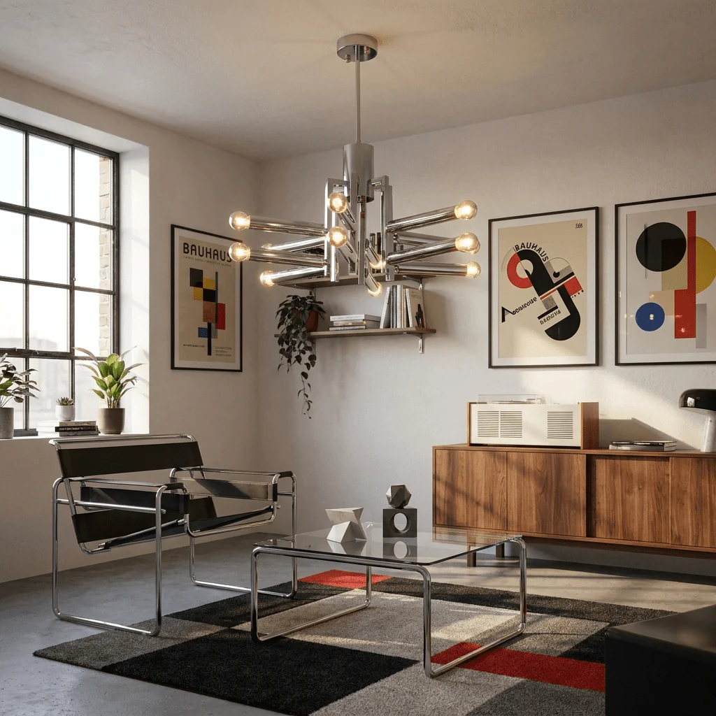 Sputnik Chrome Chandelier - Image 6