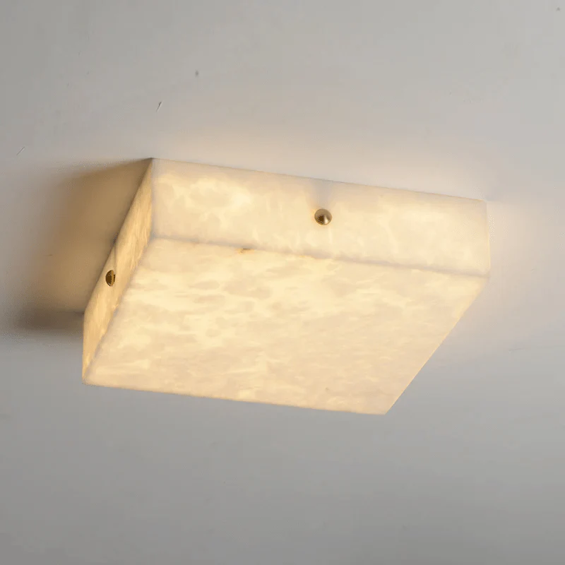 Square Alabaster Ceiling Light - Image 10