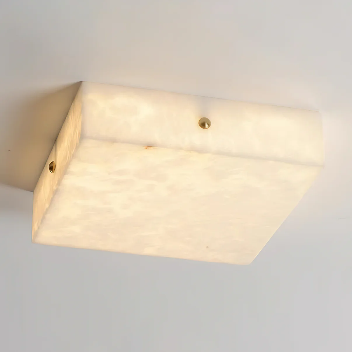 Square Alabaster Ceiling Light - Image 7
