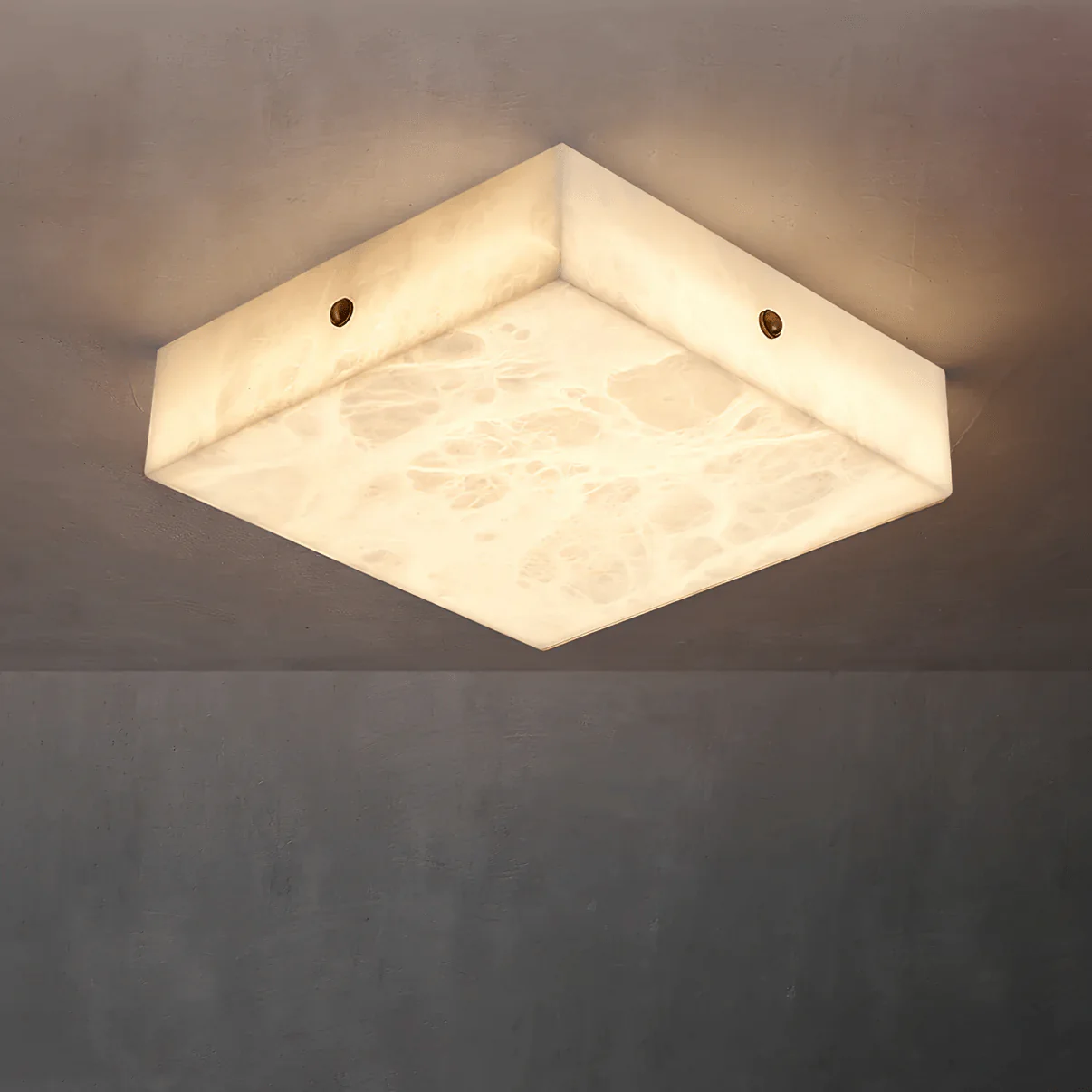 Square Alabaster Ceiling Light - Image 8