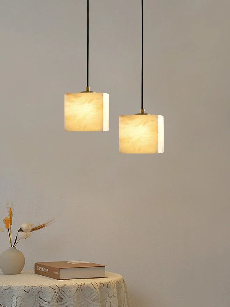 Square Alabaster Staircase Chandelier - Image 18