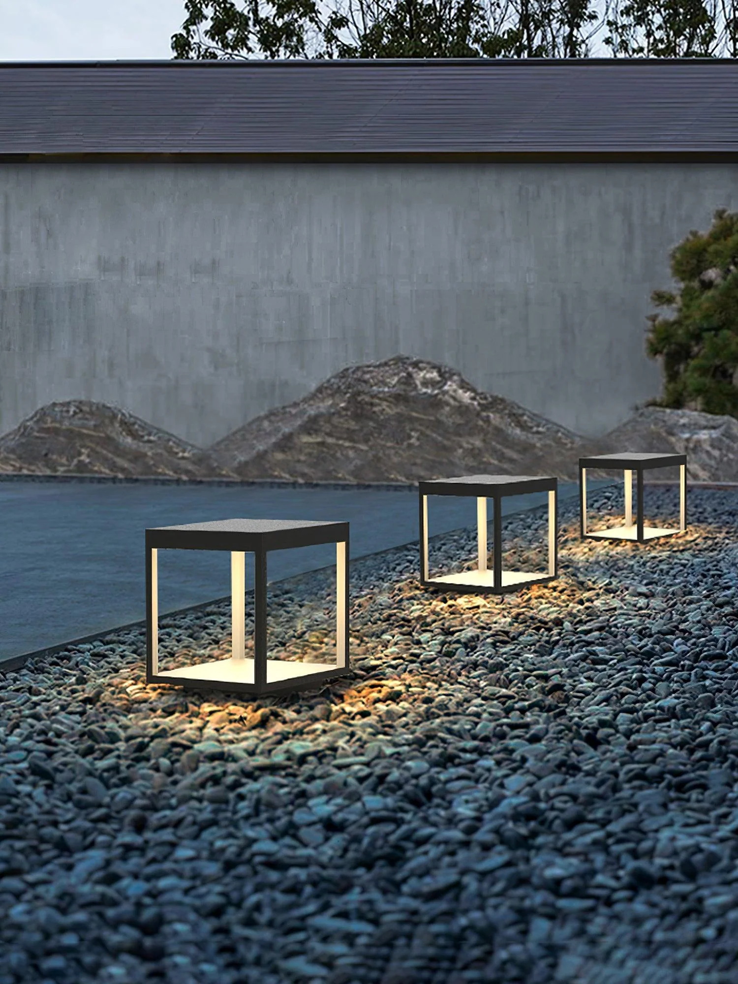 Square Frame Post Outdoor Light - Image 7