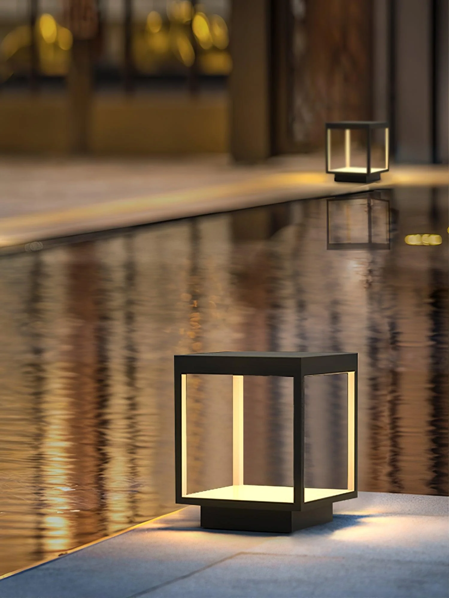 Square Frame Post Outdoor Light - Image 9