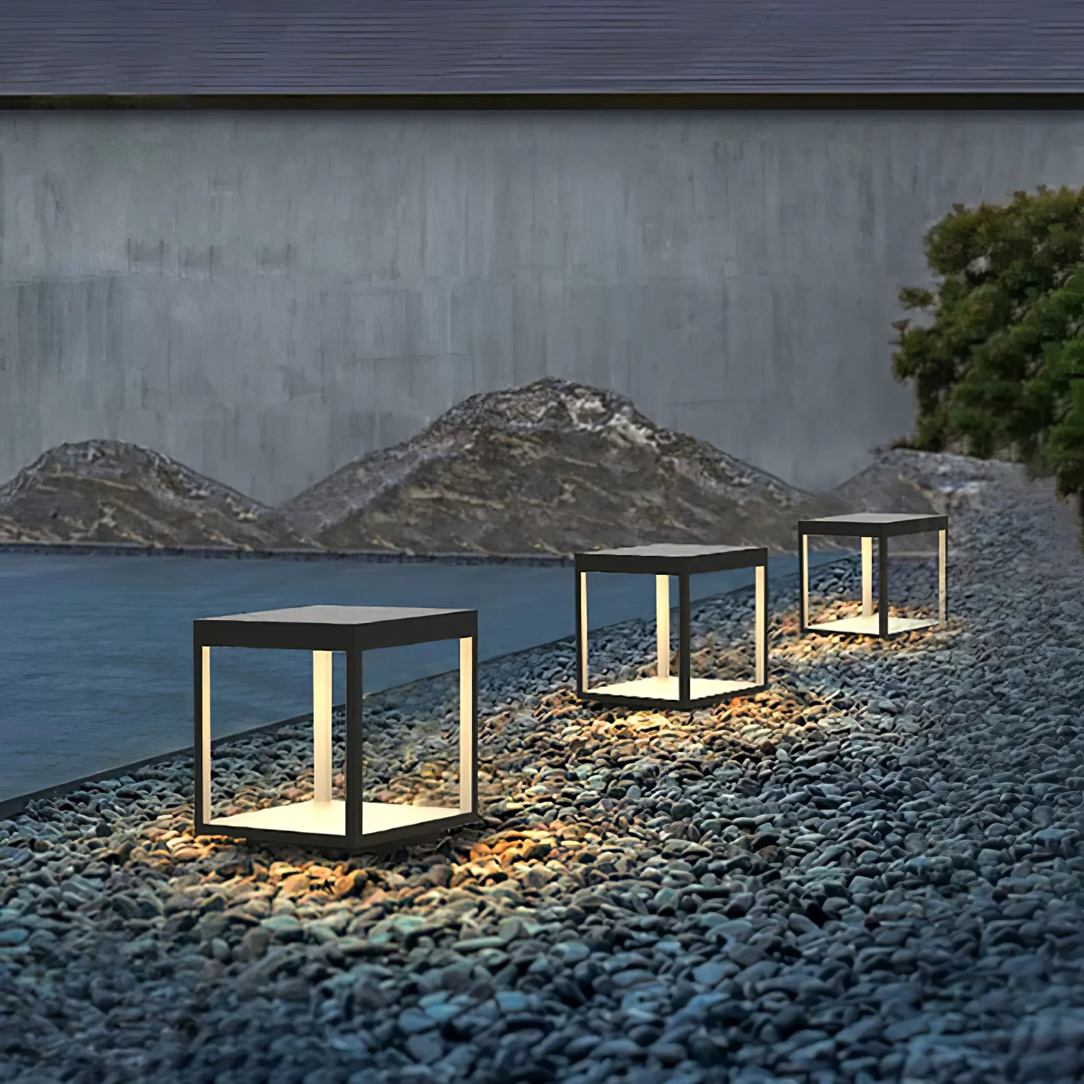 Square Frame Post Outdoor Light - Image 24