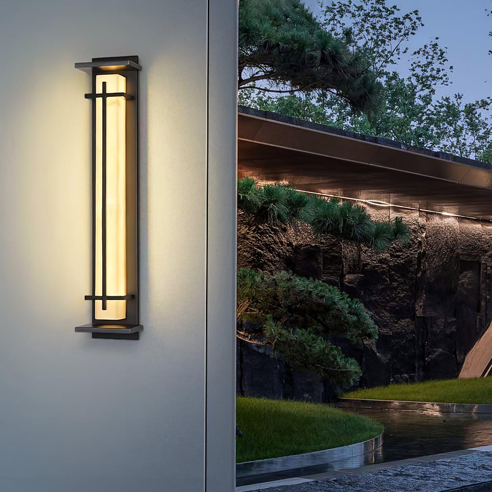 Square Outdoor Alabaster Wall Light - Image 13