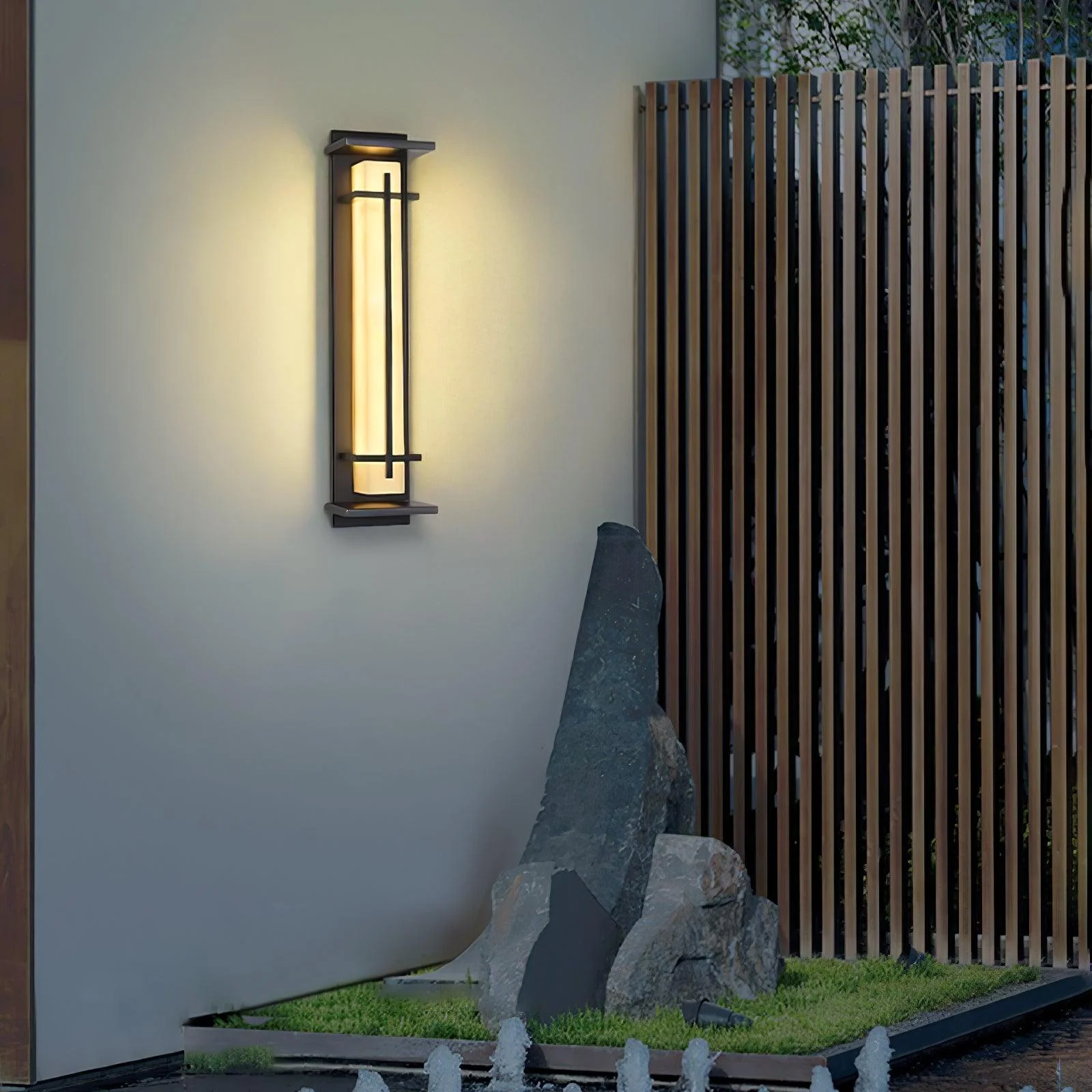 Square Outdoor Alabaster Wall Light - Image 18