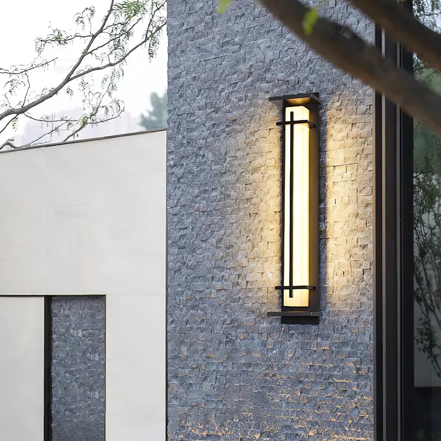 Square Outdoor Alabaster Wall Light - Image 22