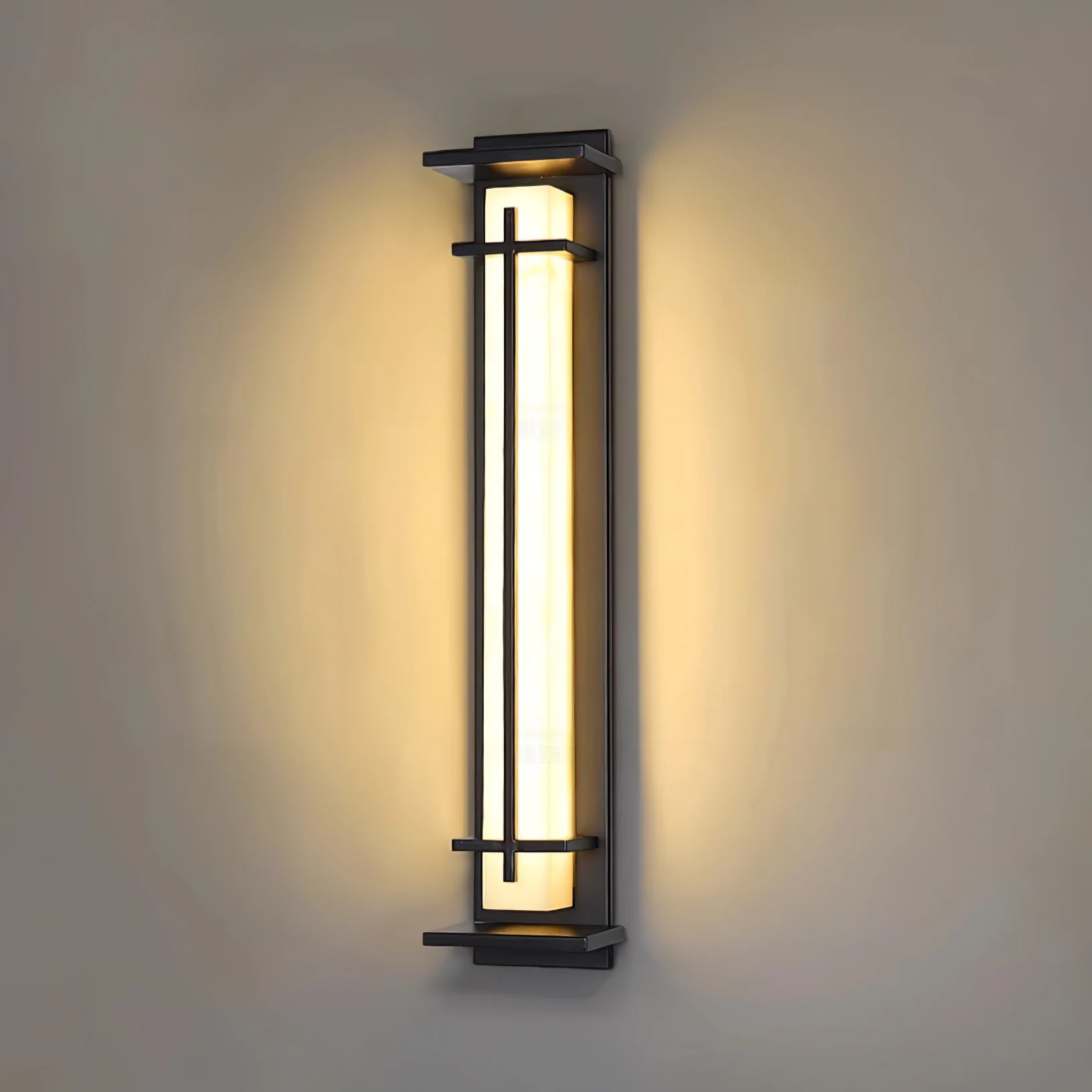 Square Outdoor Alabaster Wall Light - Image 25