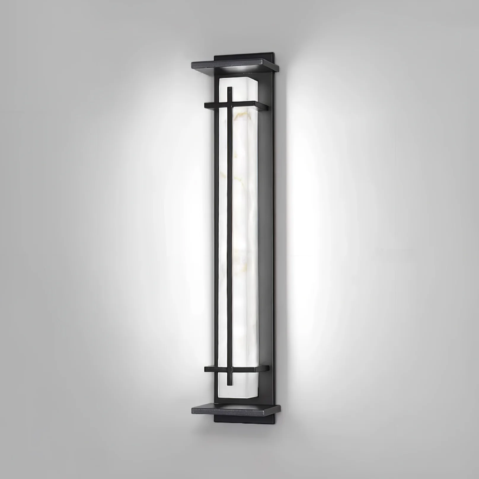 Square Outdoor Alabaster Wall Light - Image 26