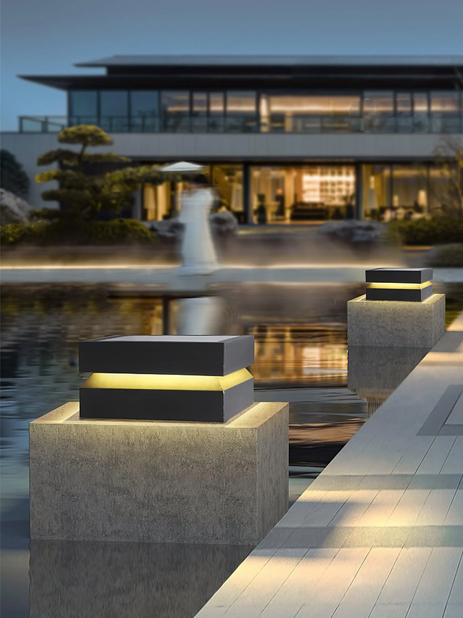 Square Post Outdoor Light - Image 11
