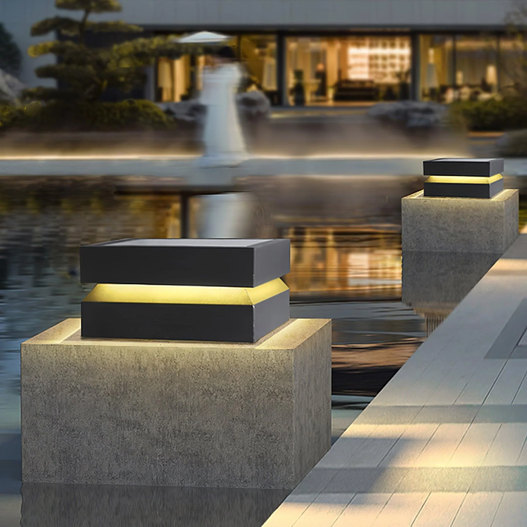 Square Post Outdoor Light - Image 5