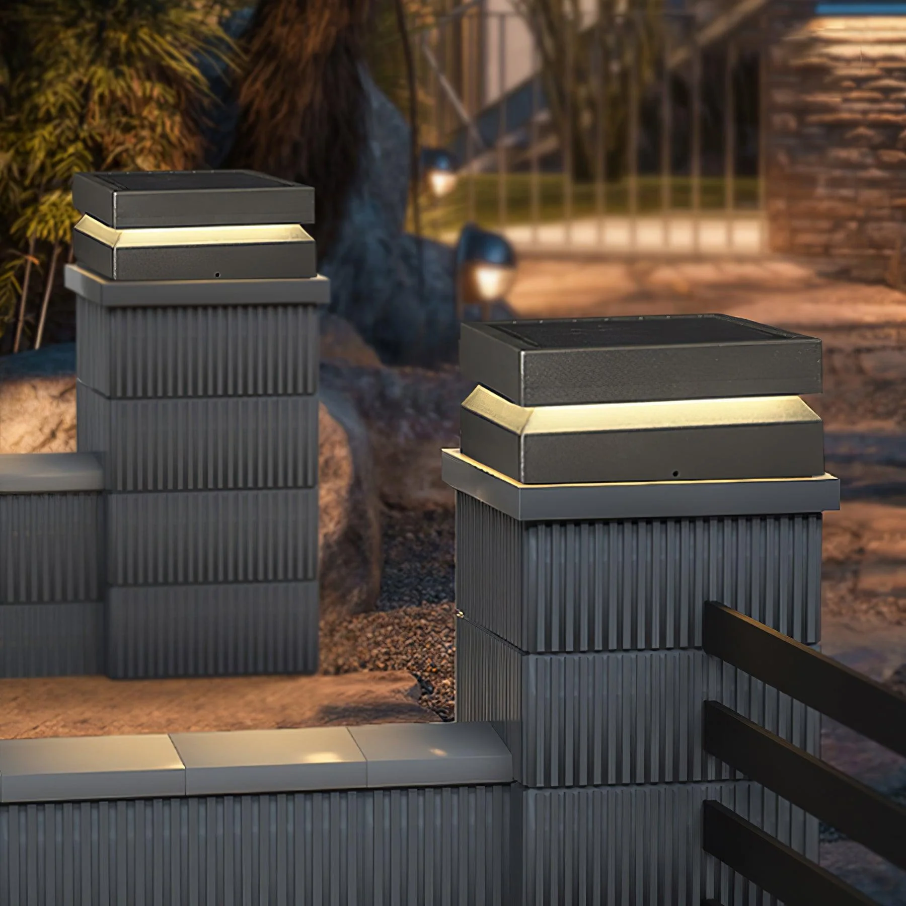 Square Post Outdoor Light - Image 9