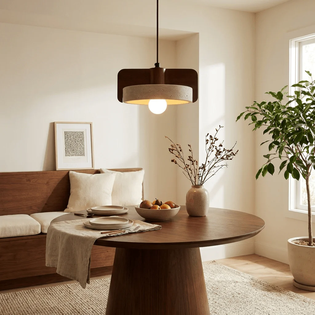 Squircle Travertine Pendant Lamp - Image 2