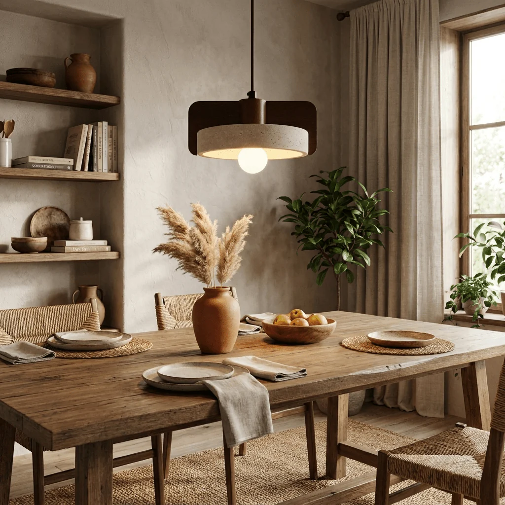 Squircle Travertine Pendant Lamp - Image 8