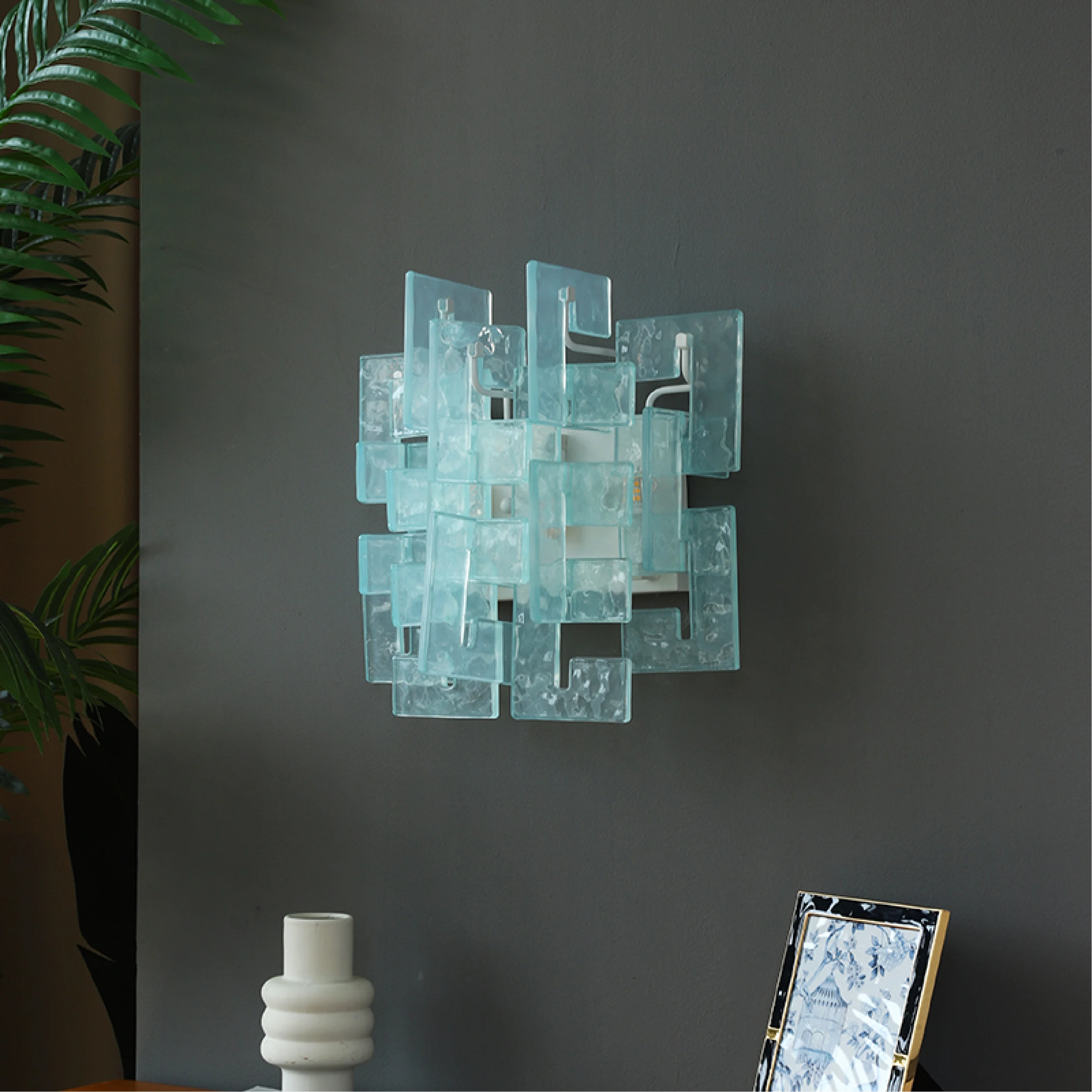 Stacked Glass Wall Sconce - Image 10