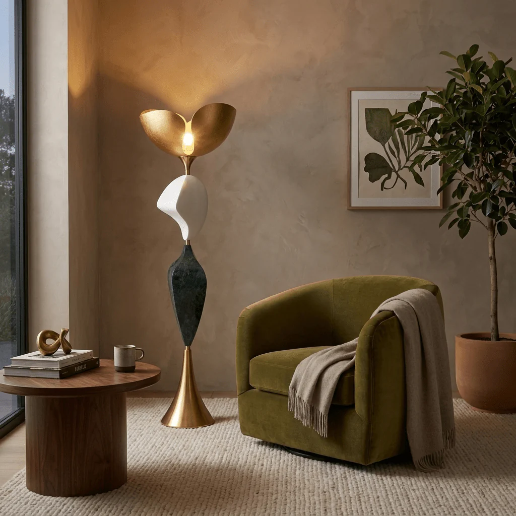 Stacked Sculptural Floor Lamp - Image 10