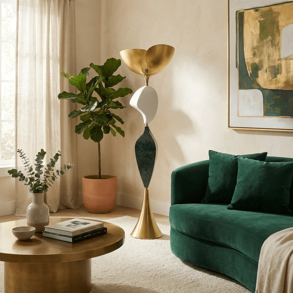 Stacked Sculptural Floor Lamp - Image 2