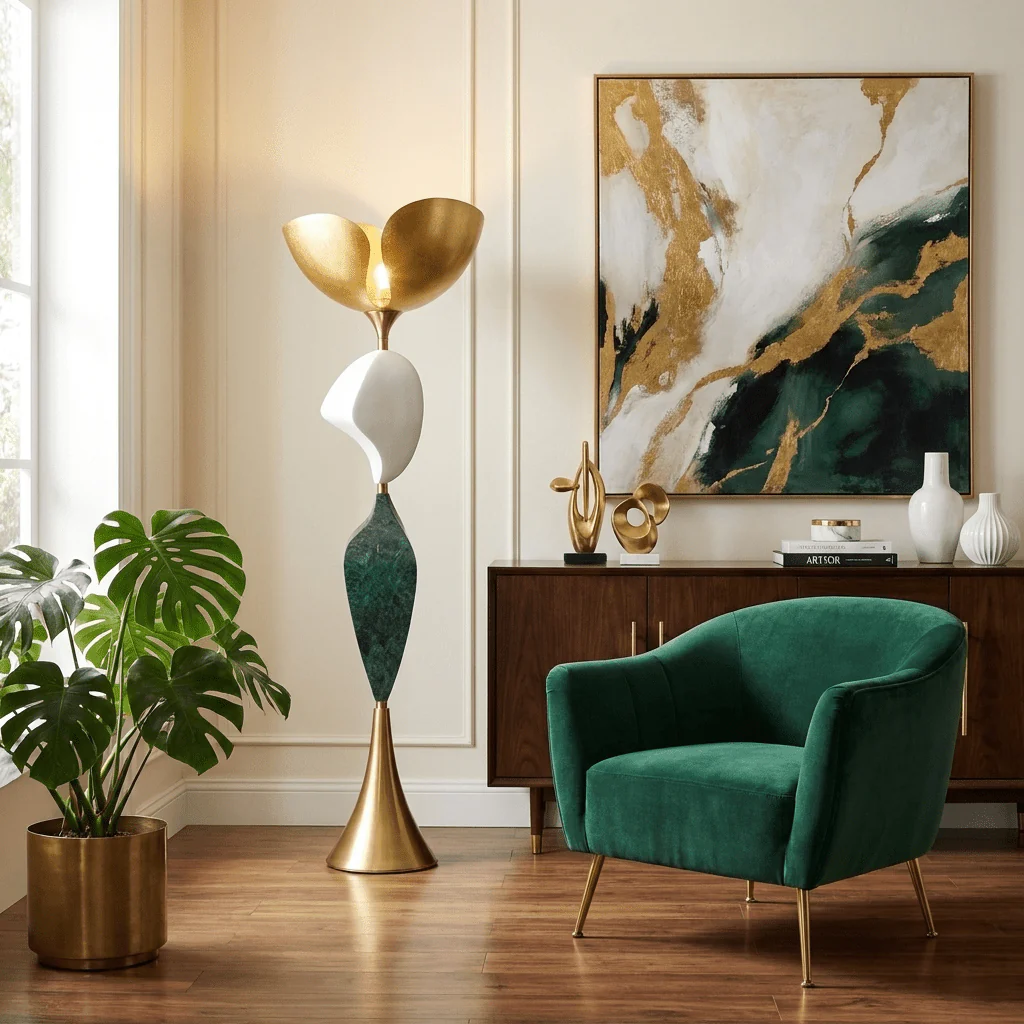 Stacked Sculptural Floor Lamp - Image 3