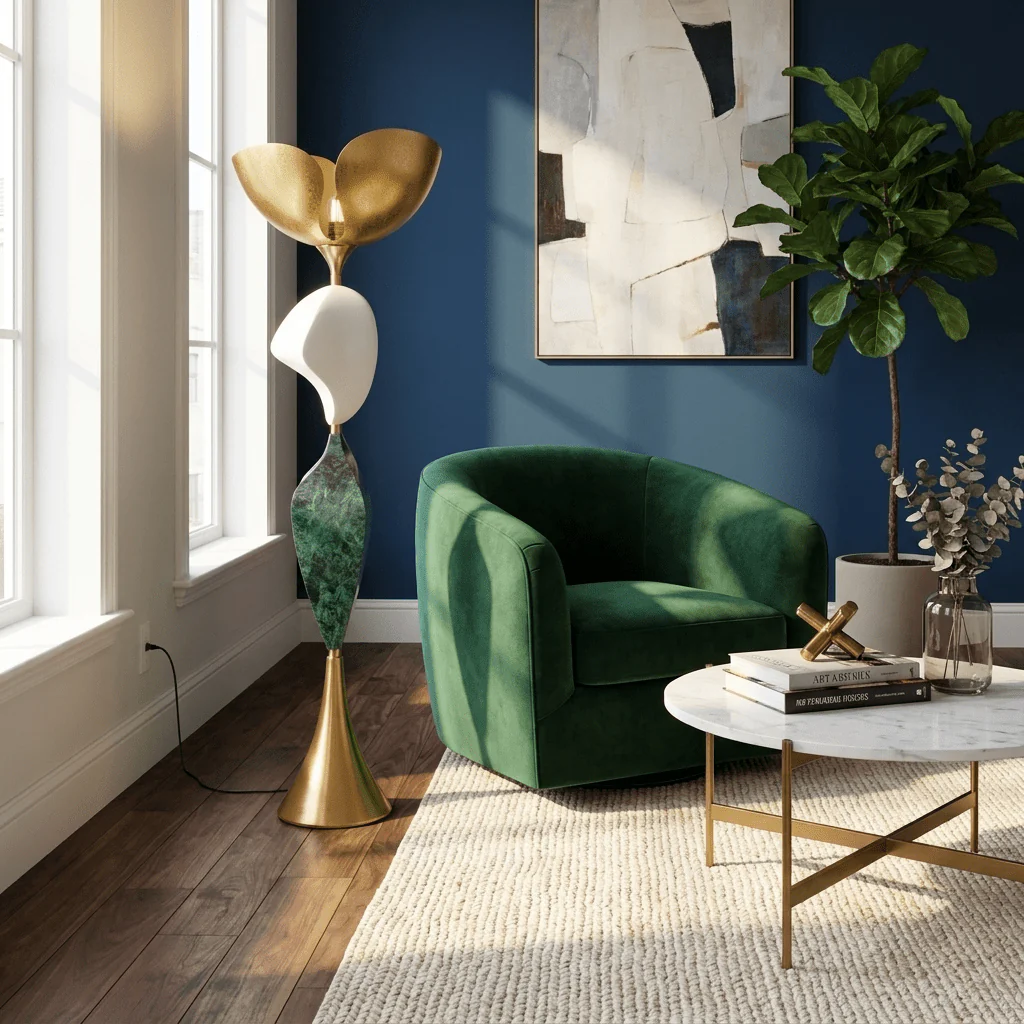 Stacked Sculptural Floor Lamp - Image 4