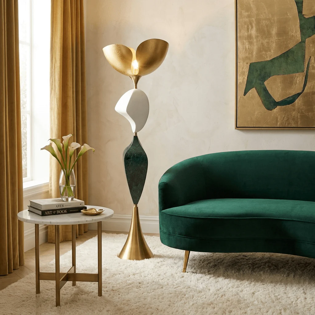 Stacked Sculptural Floor Lamp - Image 7