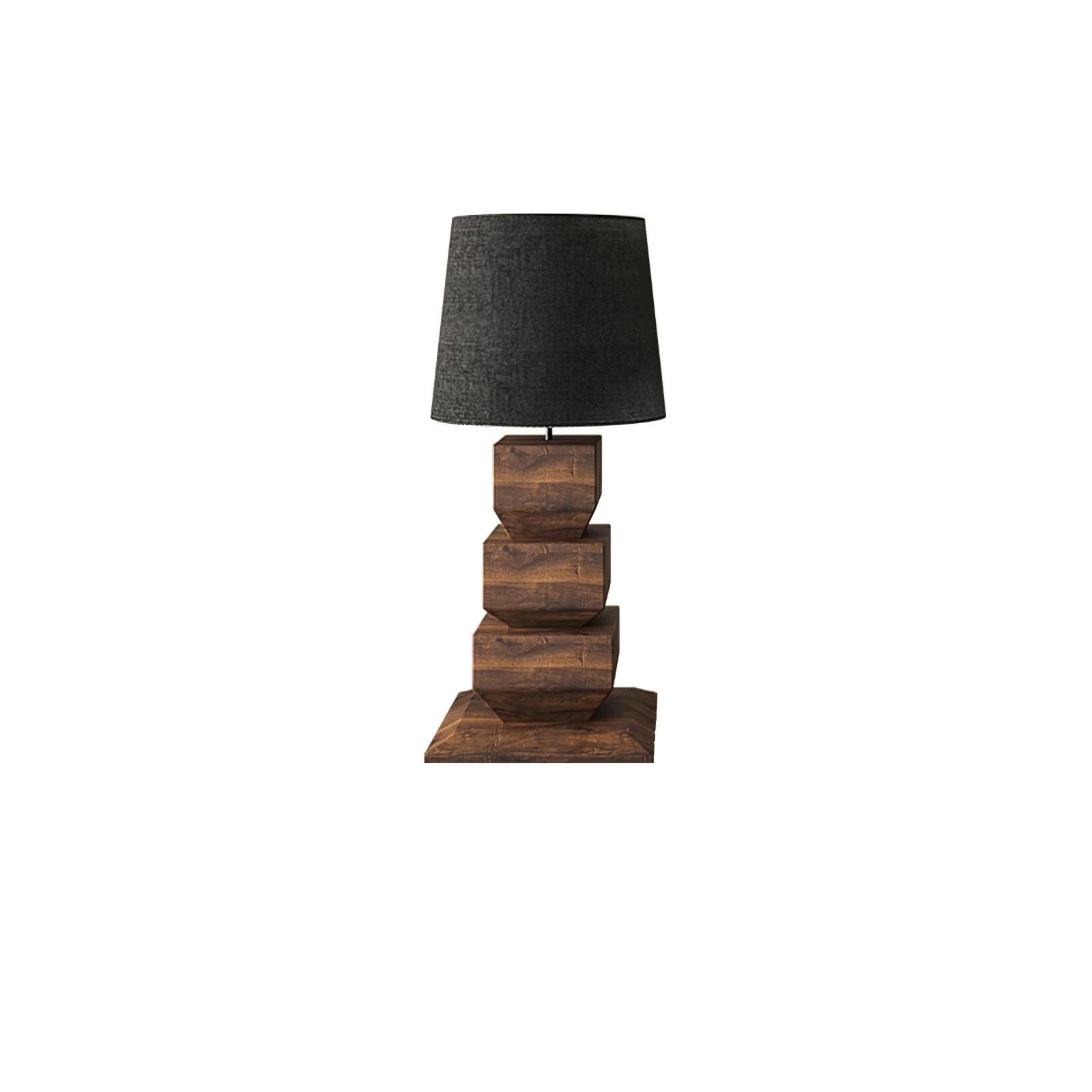 Stacked Wooden Table Lamp - Image 15