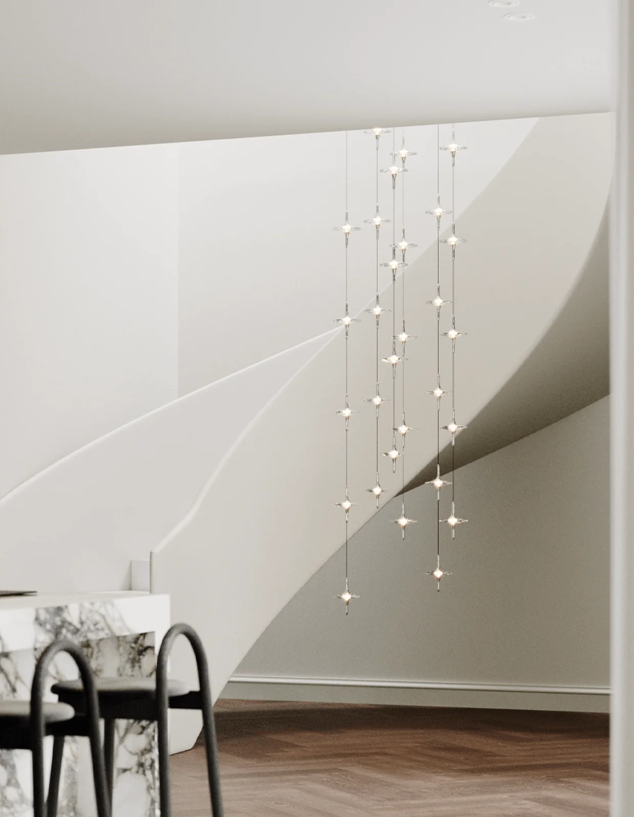 Starfall Staircase Chandelier - Image 2