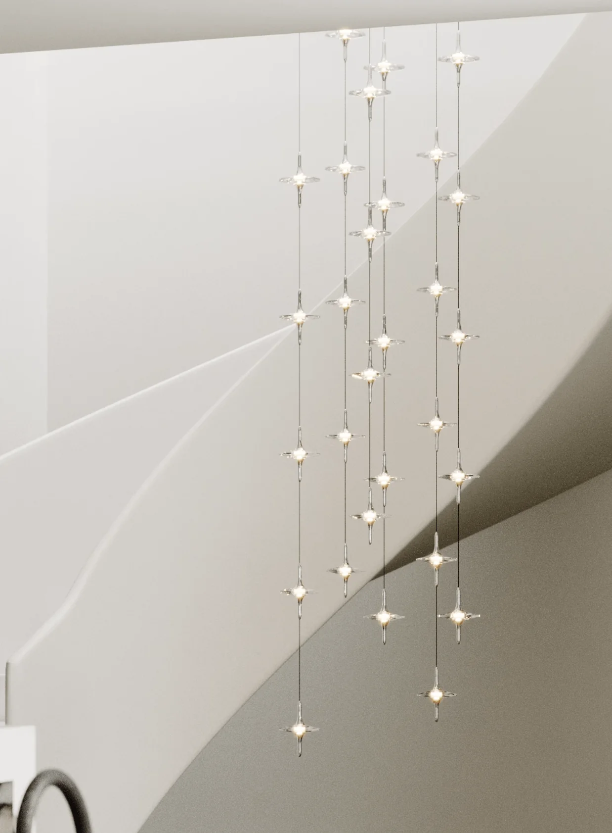 Starfall Staircase Chandelier - Image 3