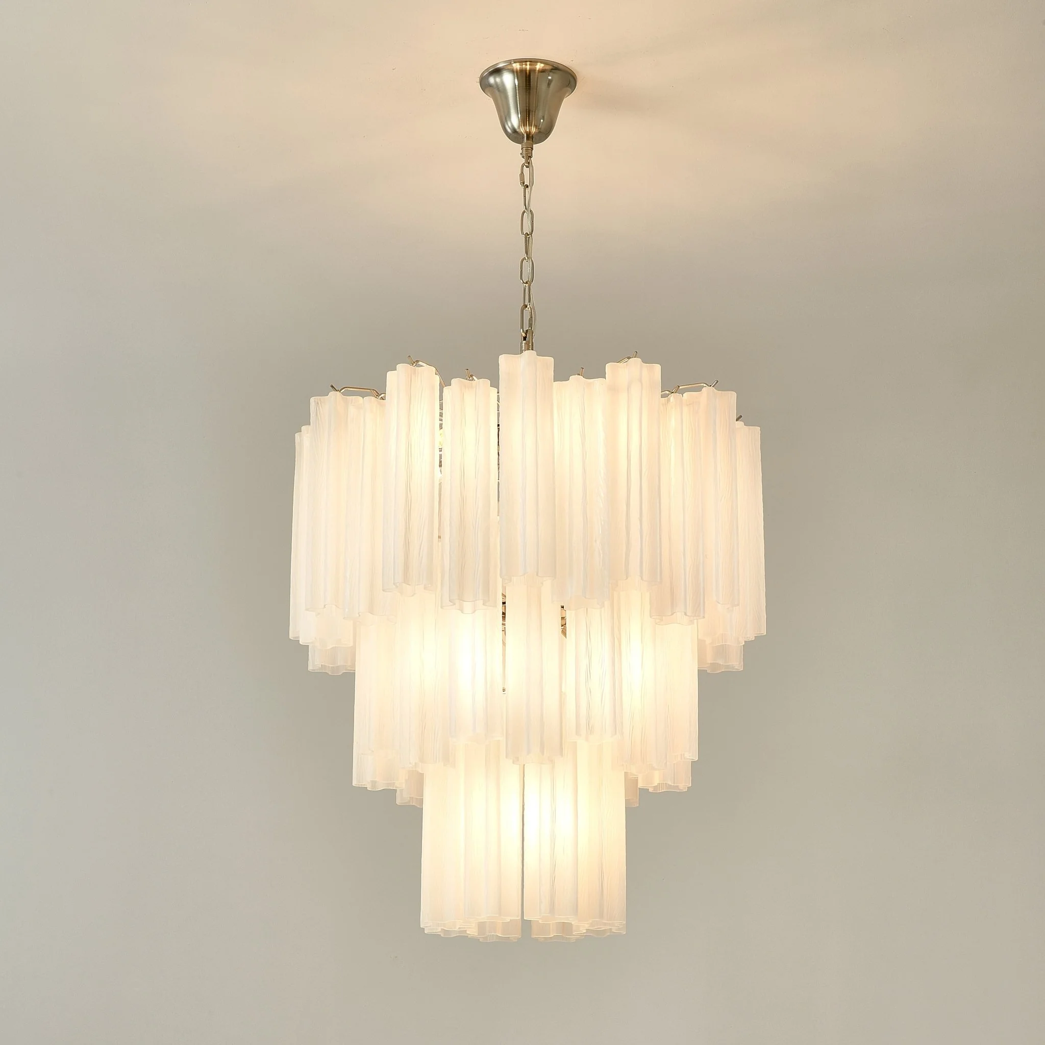 Frosted Glass Tubes Chandelier - Image 8