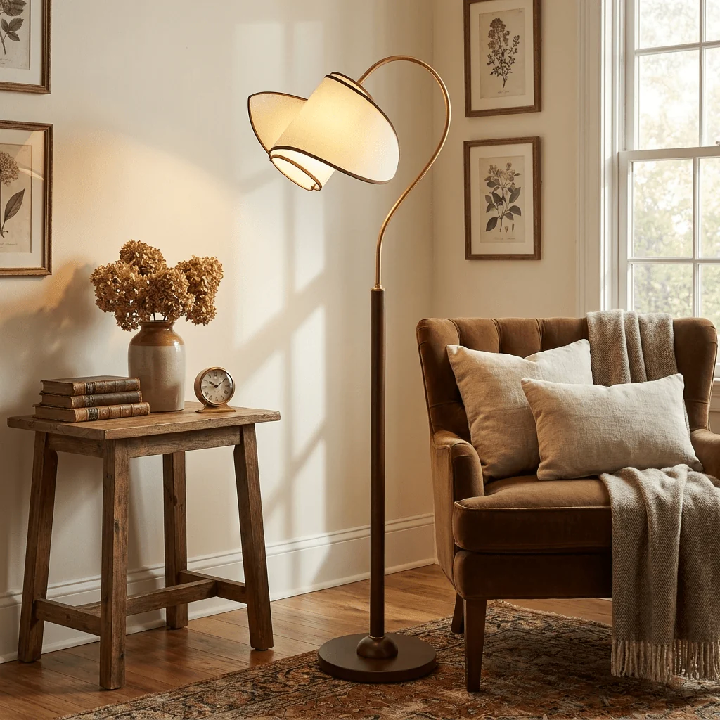 Stelmo Curved Neck Floor Lamp - Image 5