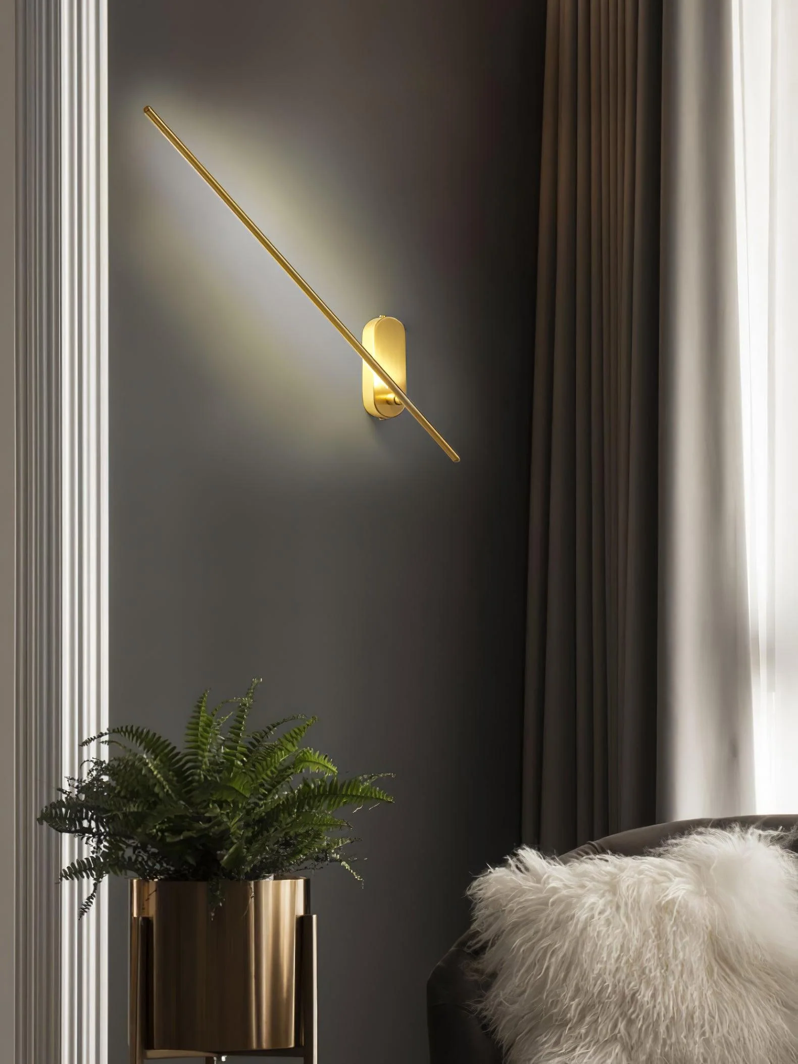 Stick Shaped Metal Sconce - Image 17