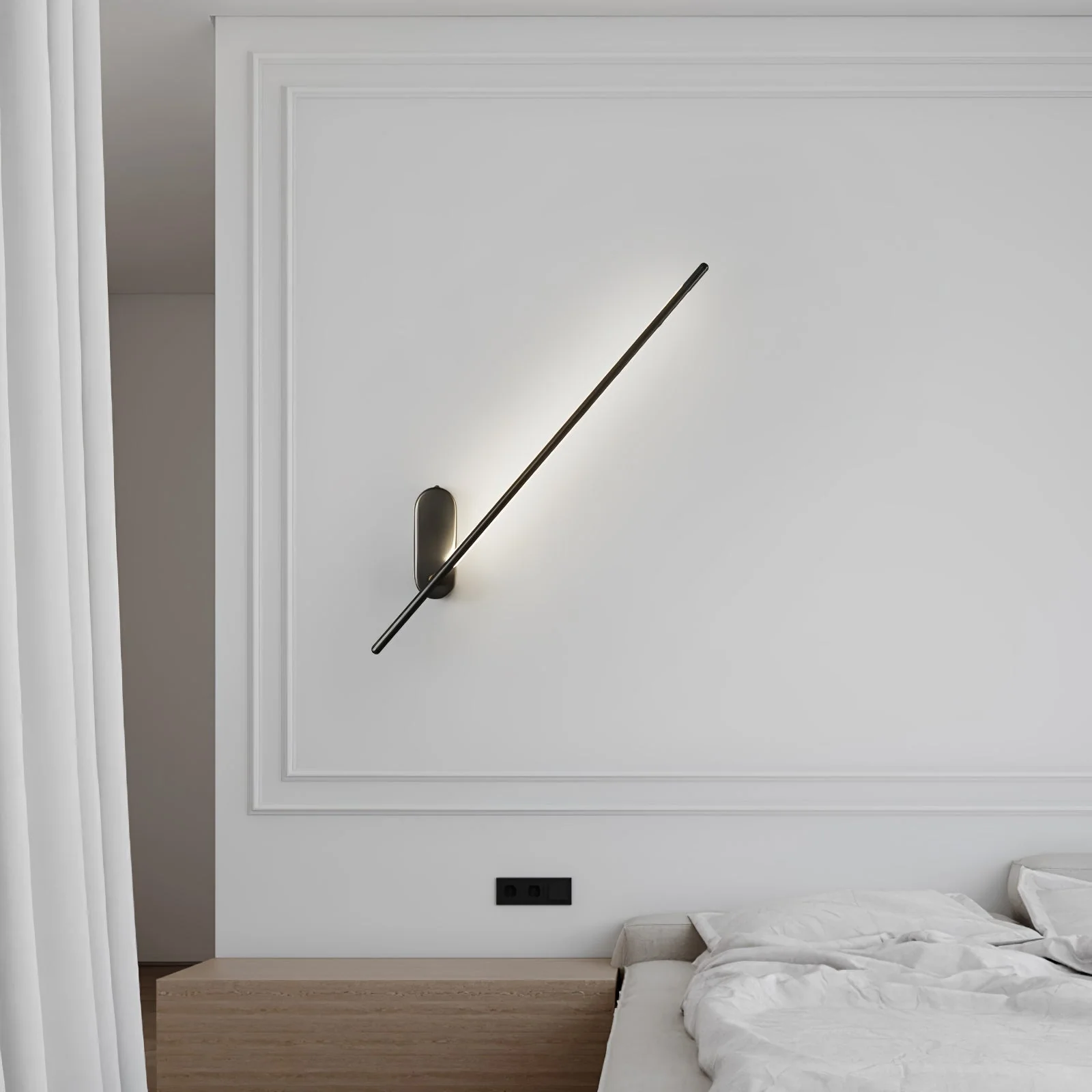 Stick Shaped Metal Sconce - Image 60