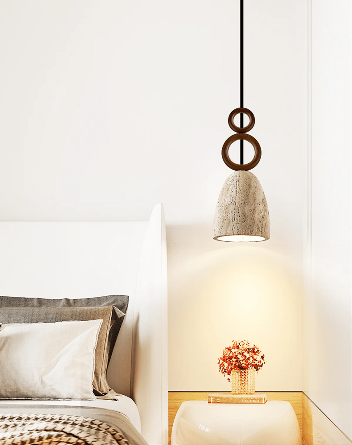 Stone Bell Rings Pendant Light - Image 8