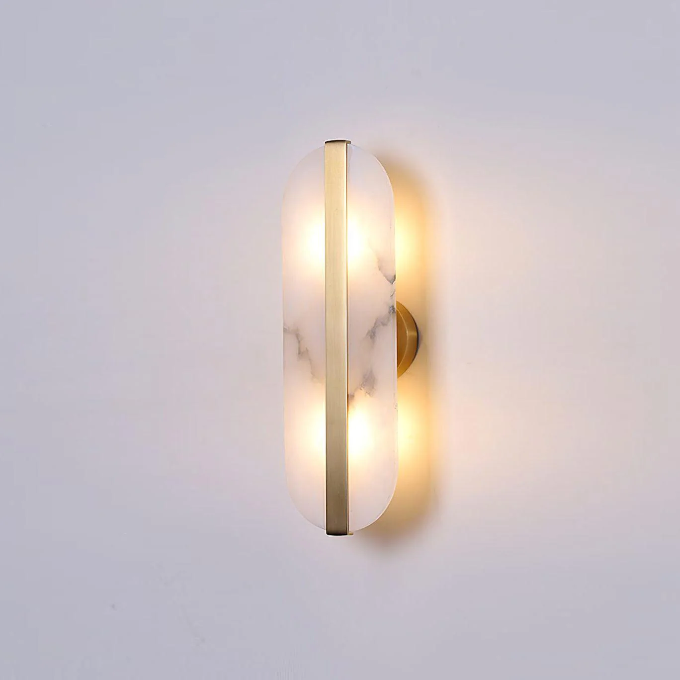 Long Ellipse Alabaster Wall Sconce - Image 10