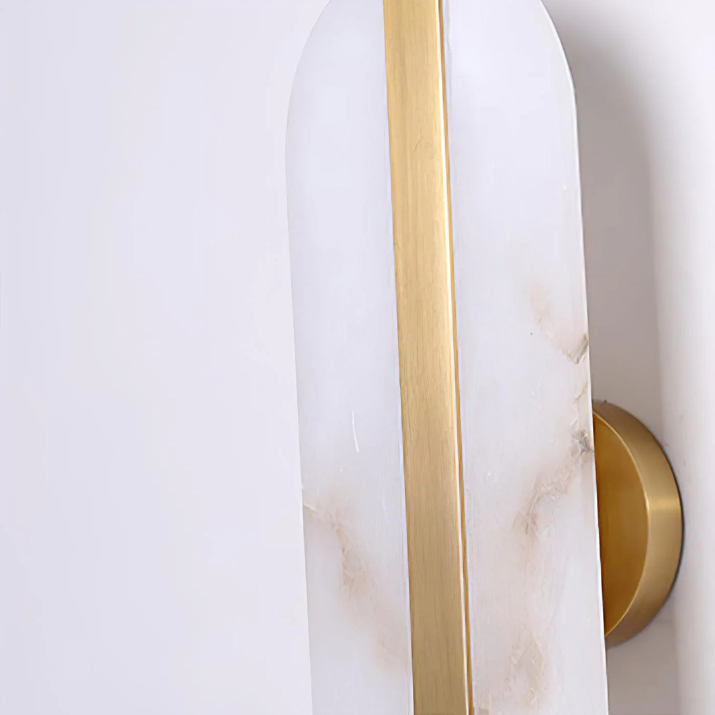 Long Ellipse Alabaster Wall Sconce - Image 31