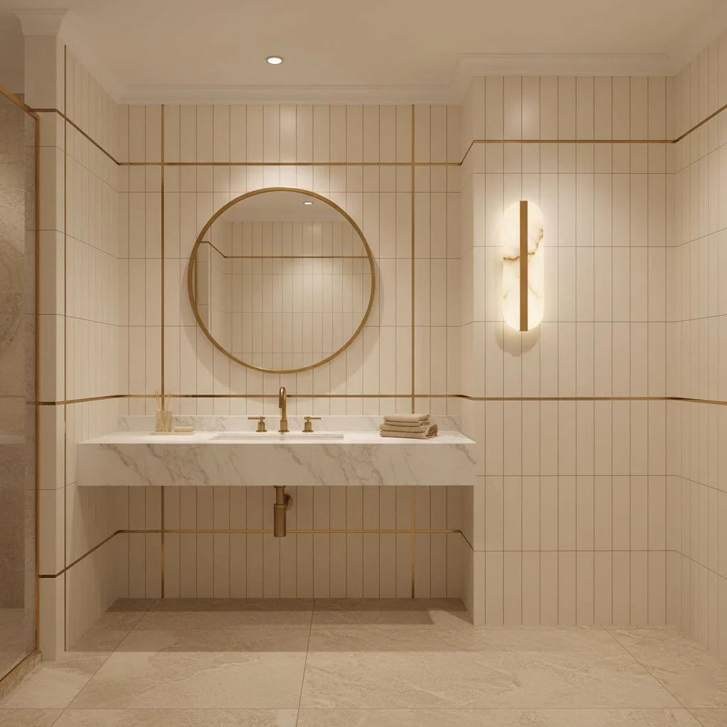 Long Ellipse Alabaster Wall Sconce - Image 9