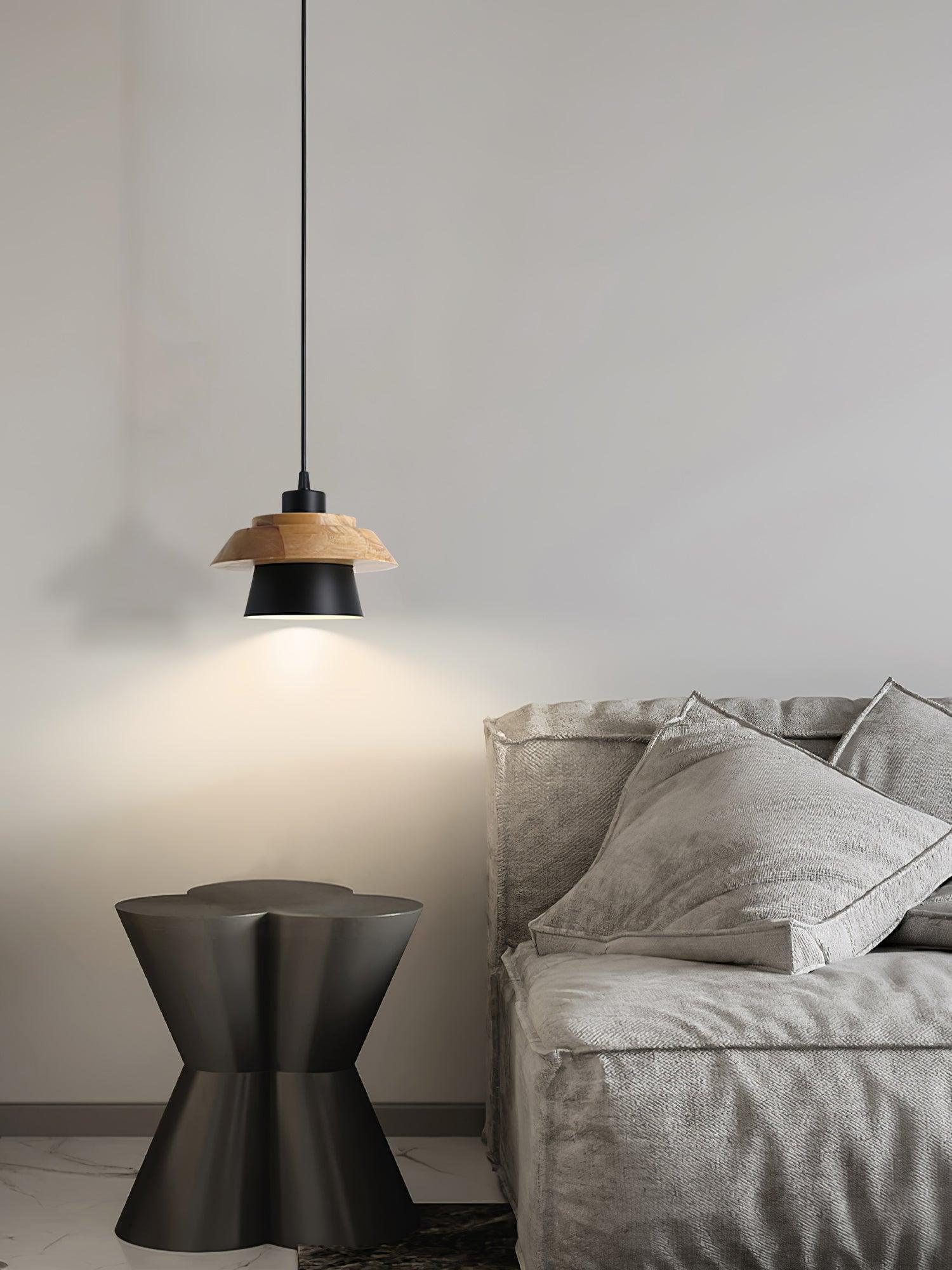 Stone Wood Pendant Lamp - Image 16