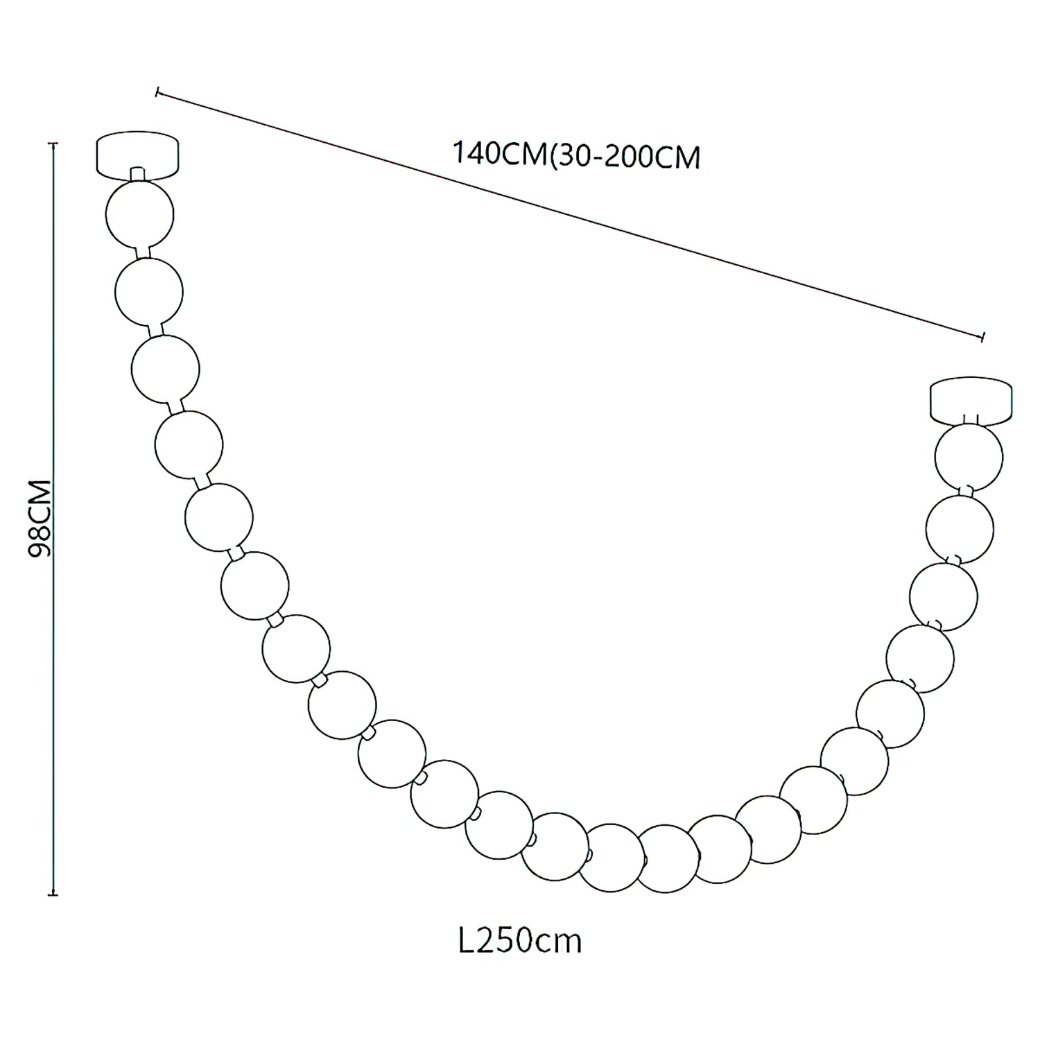 Strand Necklace Chandelier - Image 27