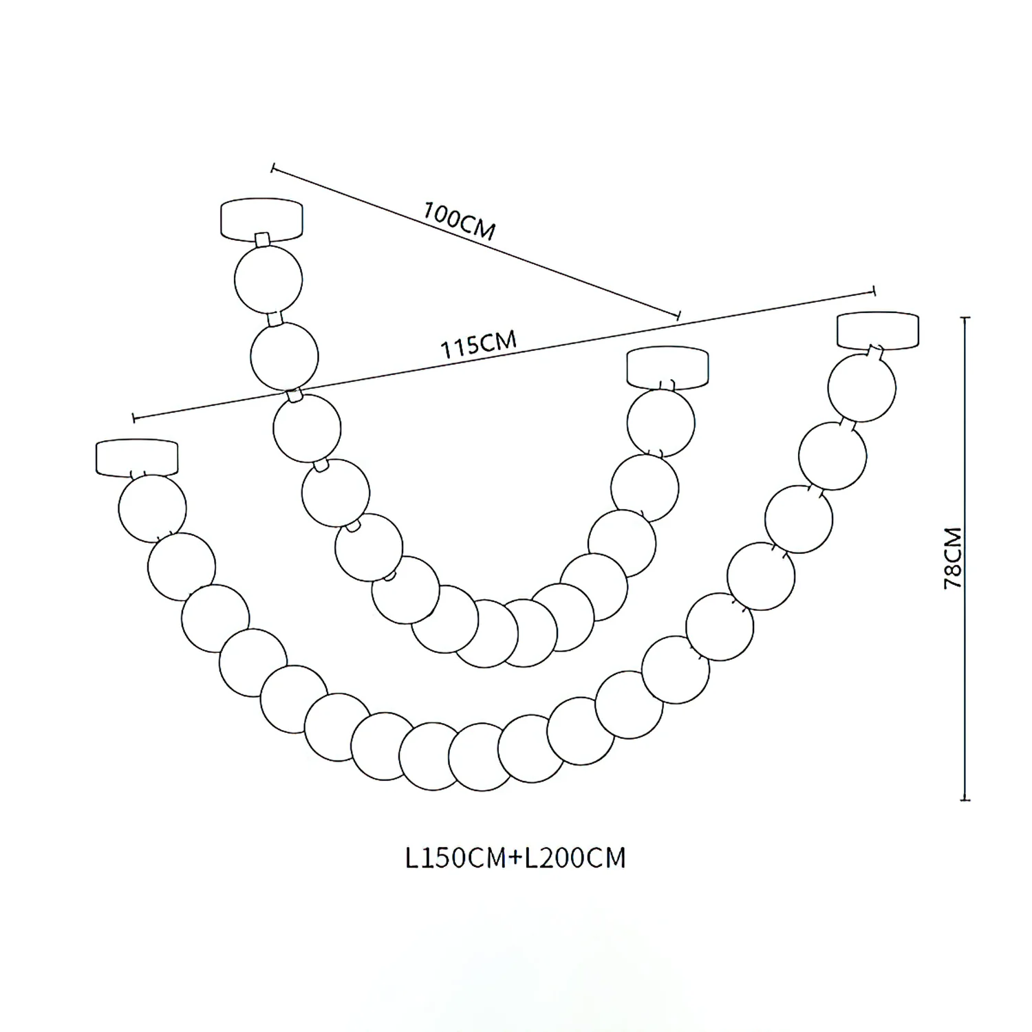 Strand Necklace Chandelier - Image 29