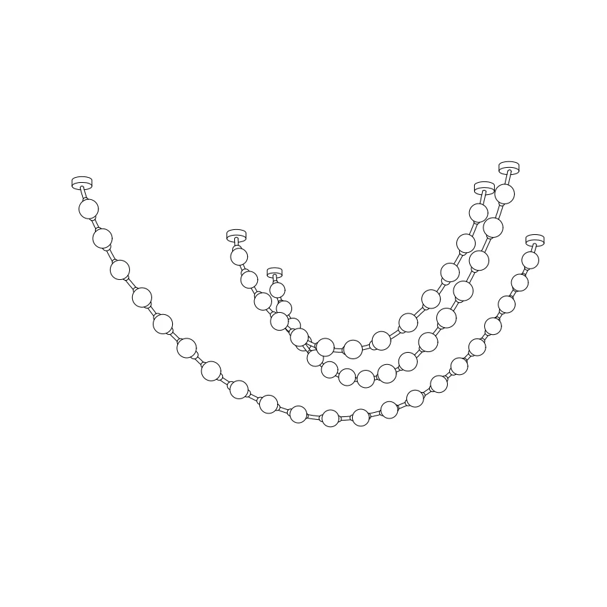 Strand Necklace Chandelier - Image 39
