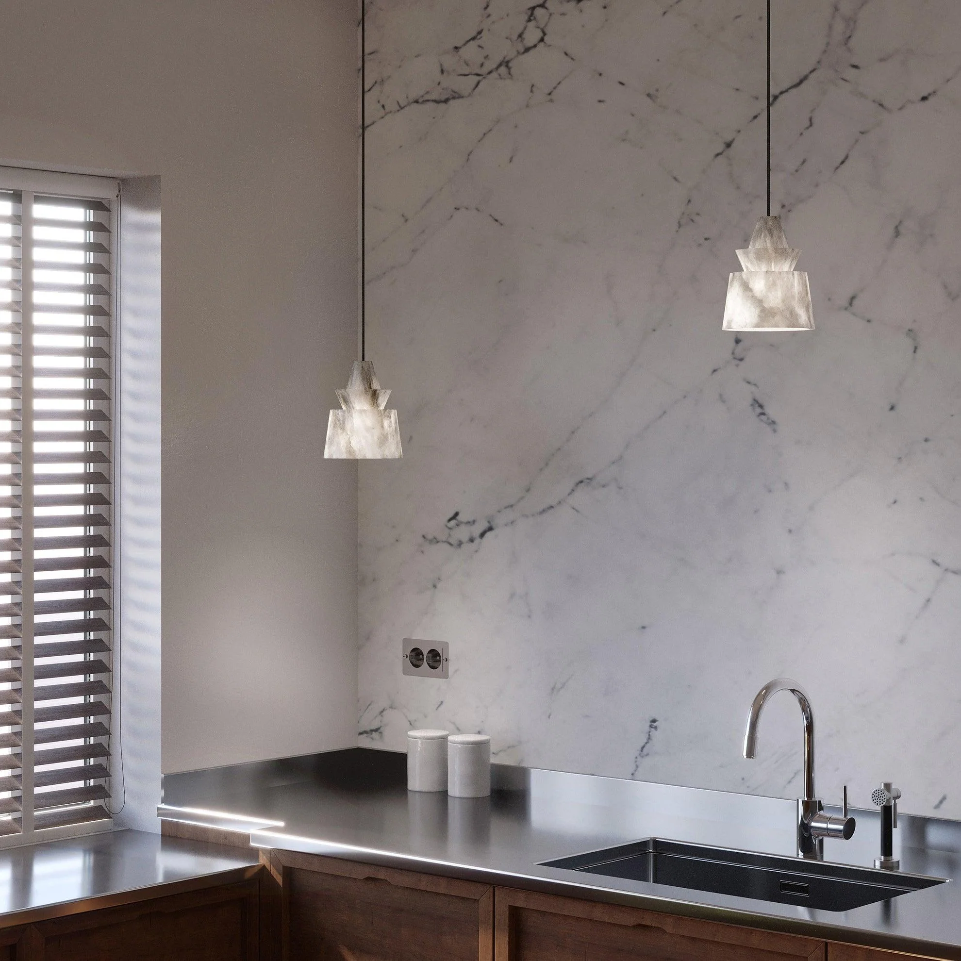 Strata Alabaster Pendant Light - Image 10